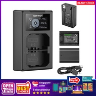 [sgstock] Neewer NP-FZ100 Replacement Battery Charger Set, Compatible with Sony a7IV, a1, a9II, a9, 