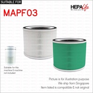 Mistral MAPF03 Compatible Replacement Hepa Carbon Filter - Hepalife