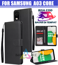 SARUNG BUKU FLIP SAMSUNG A03 CORE - LEATHER CASE KULIT UNTUK SAMSUNG A03 CORE / FLIP WALLET KULIT UN