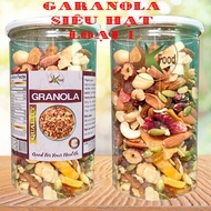 [Loại 1 thêm nhân óc chó đỏ và nhân macca ] Granola ngũ cốc ăn kiêng bổ dưỡng siêu hạt không yến mạc