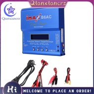 For  B6AC 80W RC Balance Charger+ Cable Digital Li-Ion LiFe Nimh Nicd PB Lipo Battery Discharger EU 