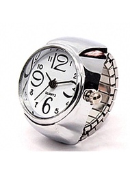 時尚極簡女士手錶戒指,全兼容情侶戒指手錶,帶有創意復古設計的迷你電子手錶（jzb）