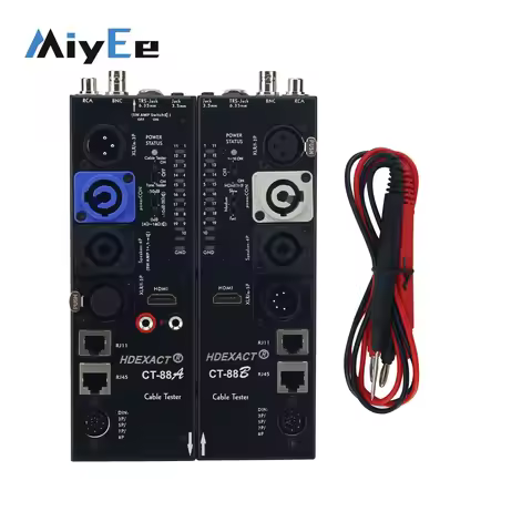 HDAUDIO CT-78(A)/CT-88A Sender & CT-78(B) /CT-88B Receiver Audio / RJ45 Cable Tester Kit for 16 Type