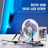 5V USB LED Strip Light 1M 2M Warm White/White/RGB/Ice Blue/Purple/Pink 2835 Fairy Lights for TV Back