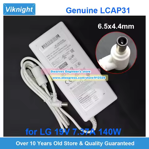 Genuine 19V 7.37A LCAP31 AC Adapter ADS-150KL-19N-3 Charger for LG 34UM95 34UM94 34UC97 27UD88 27UL8