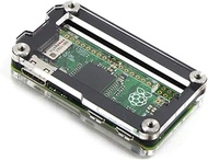 Zebra Zero Case for Raspberry Pi Zero & Zero Wireless ~ Black Ice GPIO by C4Labs