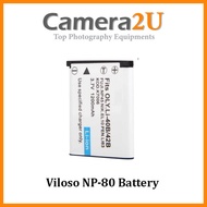 Viloso NP-80 Battery for Casio Z550 Z800 ZS5 H5 NP80