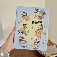 For iPad 10th Generation 2022 12.9 Disney Mickey Case with Pencil Holder 360 Degree Rotation Smart Leather Cover For iPad 9th 8th 7th 10.2 Air 5 4