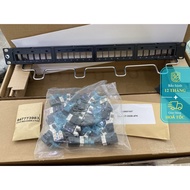 Patch panel 24 ports Cat5e commscope 760237040 + 9-1375191-2.