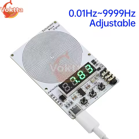 DC 5V 7.83Hz Schumann Wave Generator 0.01Hz~9999Hz Sine Wave Adjustable Signal Generator 4-Digit Dig