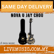 Enya Nova U Jay Chou Limited Edition Carbon Travel Concert Ukulele - Pink / Black