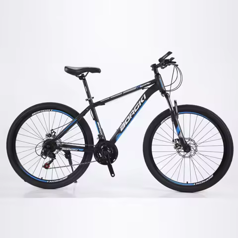 Cheap Price 21 Speed Double Disc Brake Full Suspension Front Fork 26 Inch Steel Mountain Bike for Sa