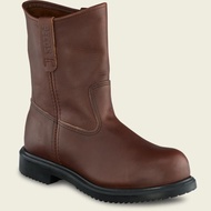 100% Original RED WING PECOS Safety Shoes 9 Inch Pull-On Boot Brown 8241 (NEW + Cashback 10%)