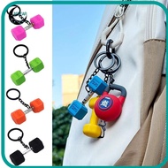 Barbell Keychain - PVC Kettlebell Pendant | Gym Accessory