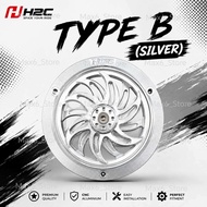 H2C UNIVERSAL MOTORCYCLE FULL CNC RADIATOR COVER SPINNER / COOLANT COVER / CVT COVER SPINNER SCOOTER