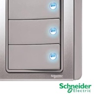 Schneider Hotel Switch 3g Neo E3033h2 Ebgs 3 Gang 2 Way With Blue Led