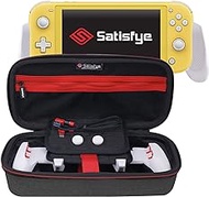 Satisfye - ZenGrip Go Elite Bundle (Lite), Accessories Compatible with Nintendo Switch Lite - Bundle includes: Grip, Elite Case, Low Profile A-C USB Cable. BONUS: 2 Thumbsticks