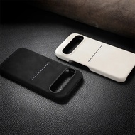 Slot Card Wallet Pocket Sheepskin Leather Case For Google Pixel 9 8 Pro XL 8A Card Slot Matte Shockp