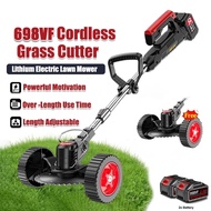 Qimedo 698VF Mesin Rumput Bateri Electric Grass Cutter Machine Cordless Lawn Mower Grass Trimmer Pem