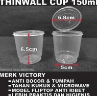 Termurah Cup Merpati Thinwall 150 ml cup jelly agar puding slime Tebal