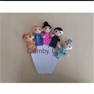 Boneka jari boneka tangan boneka edukasi boneka jari karakter keluarga TERMURAH