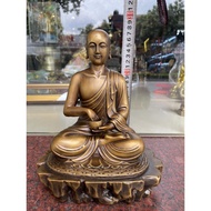 Sivaly Buddha statue sitting on a bronze stone pedestal, height 28cm, width 21x16cm, weight 3.5kg