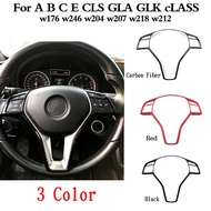 Car Steering Wheel Frame Trim Cover Accessories For Mercedes Benz A B C E Cla Cls Gla Glk Class W176 W246 W204 W207 W218 W212