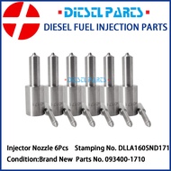 Diesel Nozzle DLLA160SND171 6Pcs Fuel Injector Tips Nozzle 093400-1710 DLLA 160 SND 171 Fits for MIT