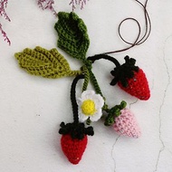 ChiChi手作-草莓(毛線款)-吊飾/裝飾品