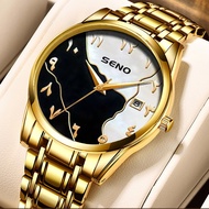 mens watch business luxury watch stainless steel band quartz watch for men mens watch