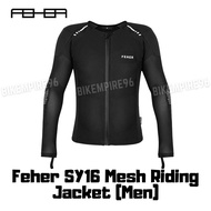 Feher SY16 Mesh Motorcycle Riding Jacket Men Biker Jacket with Breathable Drop-resistant Protector f
