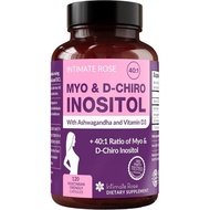 IntimateRoseMyo-Inositol&D-ChiroositolforWomen-HormoneBalance&Ovarian Support for Women-Ideal401Rati