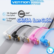 Vention Cat6 A Lan Cable Rotatable UTP 10Gbps Right Angle Cat6A Ethernet Cable for Laptop Computer