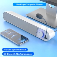 USB Soundbar Portable Computer Speaker Wireless Surround Bar Bluetooth 5.0 Home Wired Computer Stereo Subwoofer Sound Bar