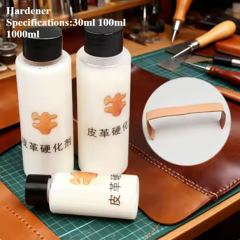 30/100/1000ml Leather Hardener Liquid Fast Penetrating Elasticity Enhancer for Belts Bags DIY Leathe