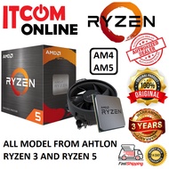 AMD ATHLON 3000G RYZEN 3 3200G 4100 5 3000G 3200G 5500 5600 5600G 5600X AM4 7500F 7600X 8600G AM5 PR