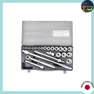 TONE 12.7mm (1/2") Socket Wrench Set - Silver - 25/33 Pieces