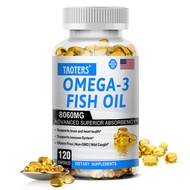 Omega 3 Fish Oil Softgels 8060 mg DHA Omega-3 Supplement for Heart Brain and Immune Support