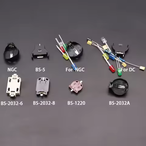 10pcs SMD SMT CR2450 CR2032 CR2025 CR1220 3V Battery Button BS-2032/1220/1616 Cell Coin Battery Hold