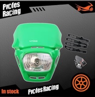 หน้ากากไฟหน้า 12V 18W ไฟหน้าวิบากแต่ง หน้ากากไฟหน้า ชุดโคมไฟหน้าวิบาก มี6สี แดง/ดำ/น้ำเงิน/ขาว/เหลือ