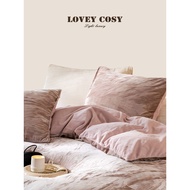 LOVEY COSY Korean Light Luxury Retro Velvet Milk Velvet Girl Heart Jacquard Cloud Pattern Crepe Bed 