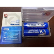 ♞,♘KDest Blue IMR 18650 Battery 3100mah 40A with case pair