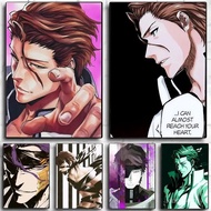 Sosuke Aizen Bleach Poster  Anime Digital Art for Wall Decor Living Room Kitchen Restaurant Home Dec