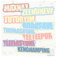 [2] Thai BL Couple Names Cute Sticker | Assastoreph