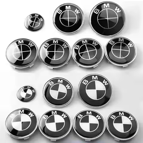 7Pcs Car Hood Front Rear Trunk Emblem Badge For BMW E46 E90 E92 E93 F30 F34 F35 G28 M5 M3 M4 F06 F12