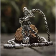 BAHUBALI HANUMAN PENDANT WITH CHAIN SILVER COATED