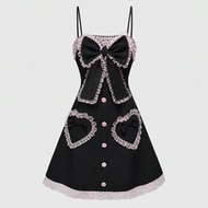 Váy ngắn nữ dễ thương có nơ lớn Gyaru Hime Style