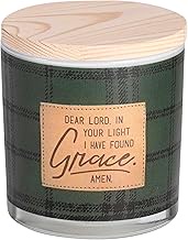 Dicksons Softly Scented Inspirational Christian Jar Candle 13 Ounce Natural Soy Wax Found Grace