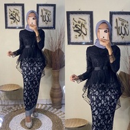 Kebaya / Kebaya brukat modern  Setelan Kebaya Modern Hijab Remaja Style Modis Cantik brukat AURORA\k