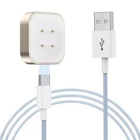 Charger Cable for Pixel Watch 2,Fitbit Versa 3 4,Sense 2/Sense Smart Watch Detachable Nylon Cord USB